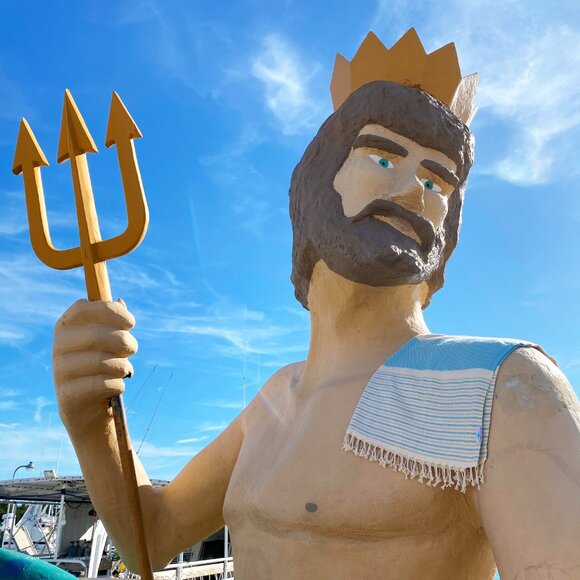 Salt Rag Beach Towel - "Blue Atlantic Rag" [Sand Free Turkish Beach Towel] - Picture 2 of 3